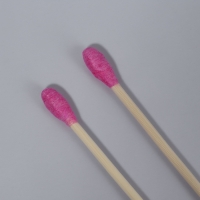 Ватные палочки на деревянной основе &laquo;Сердце&raquo;, 7 см, 64 шт, в пластиковом органайзере, цвет розовый