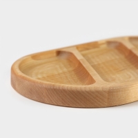 Набор деревянных менажниц и сервировочных досок на подставке Adelica, 3 шт, 25&times;14 см, 23&times;12 см, 21&times;10 см