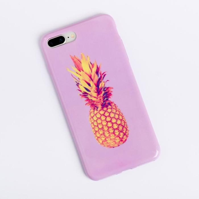 Чехол на телефон iPhone 7 Plus/8 Plus &laquo;Ананас&raquo;, 16 &times; 8 см