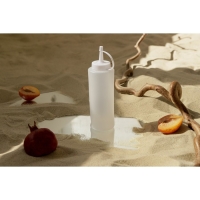 Бутылка для соуса Доляна, 350 мл, 5.7&times;18.6 см, пластик, белая