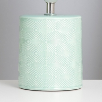 Лампа настольная "Кито" 1х40Вт Е14 зеленый 13х13х25см