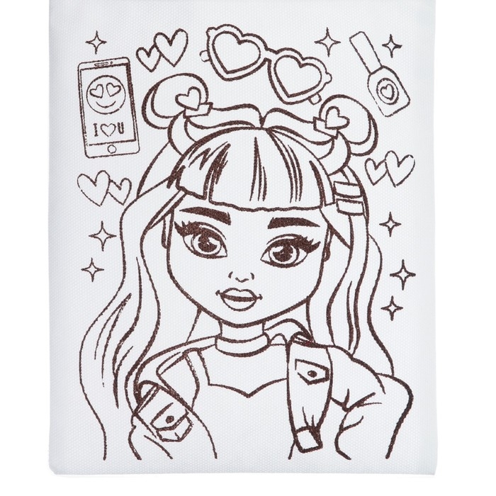 Сумка-Шоппер, раскраска &laquo;Милашка&raquo; 20 &times; 27 см