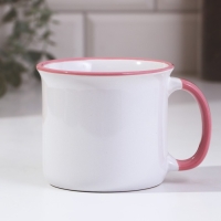 Кружка керамическая &laquo;Лапка&raquo;, 450 мл, цвет белый