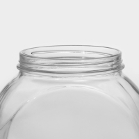 Банка с крышкой стеклянная Bella, 2 л, красная крышка