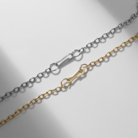 Кулоны &laquo;Неразлучники&raquo;, лучшие друзья, цвет серебристо-золотой, 45 см