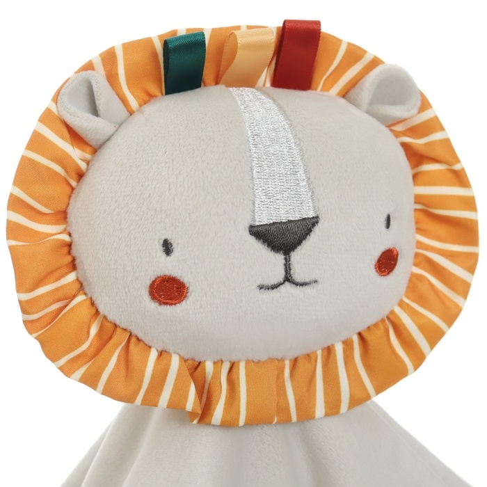 Комфортер - игрушка &laquo;Львенок Леон&raquo;, погремушка, прорезыватель, цвет серый, Крошка Я