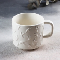 Кружка керамическая &laquo;Ласточки&raquo; белая, 260 мл, цвет белый