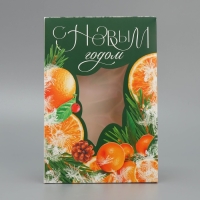 Коробка подарочная новогодняя складная &laquo;Зимние прянности&raquo;, 15 х 7 х 22 см, Новый год