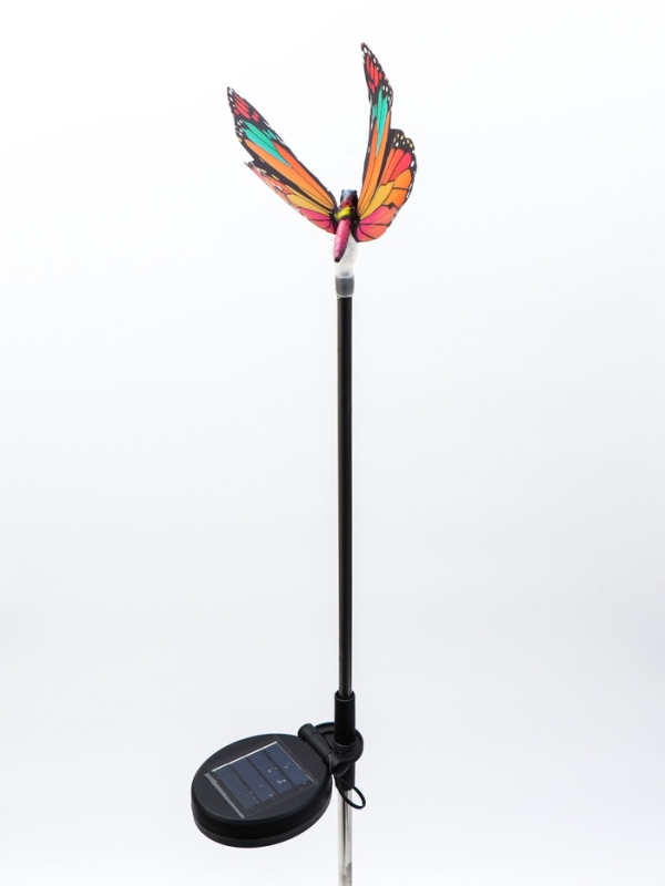 Штекер с подсветкой "Бабочка Адриа" розовая, 12х70см