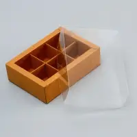 Коробка для 6 конфет, 13.7&times;9.85&times;3.85 см