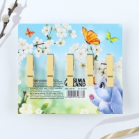 Набор прищепок для украшения вербы &laquo;Кролики&raquo; на пасху, 10 х 12 см.