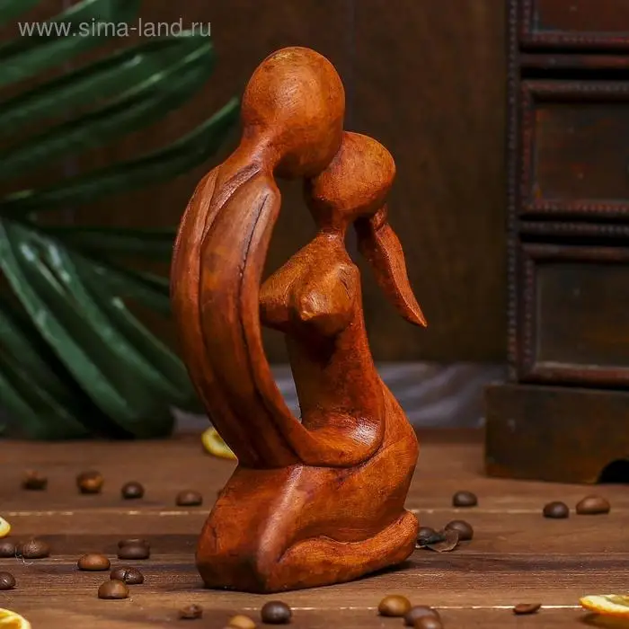 Сувенир дерево "Поцелуй" 15х9х3,5 см