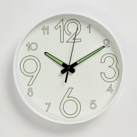 Часы настенные интерьерные &laquo;Классика&raquo;, плавный ход, светящиеся, d-25 см