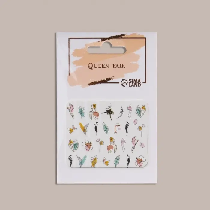 Слайдеры для ногтей &laquo;Нежный образ&raquo;, разноцветные