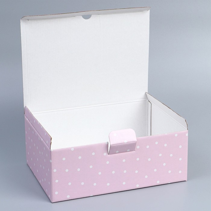 Коробка подарочная сборная, упаковка, &laquo;8 марта&raquo;, 26 х 19 х 10 см