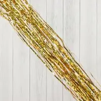 Дождик новогодний &laquo;Зимнее волшебство. Мерцание полос&raquo;, b-9 cм, L-150см, жёлтый