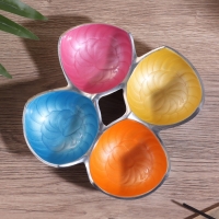 Менажница "Микс" алюминий 23х23х4 см