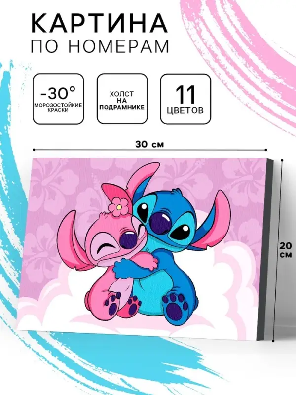 Картина по номерам на холсте с подрамником "Секреты дружбы" 20 х 30 см