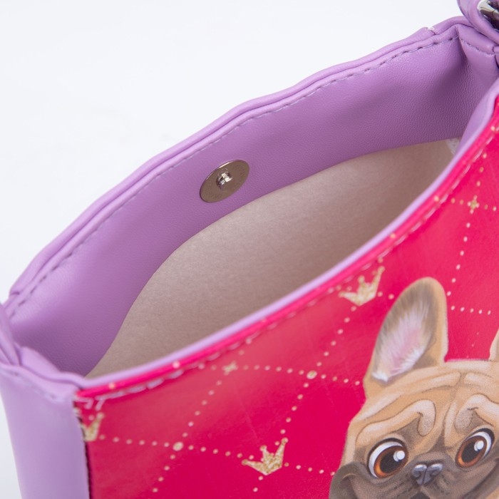 Сумка детская &laquo;Собачка&raquo; из эко-кожи, на ремешке, 17х12х5 см