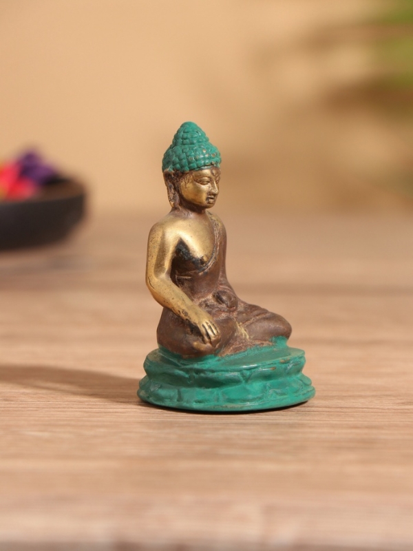 Сувенир бронза "Будда" 3х4х6 см