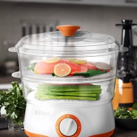 Пароварка кухонная электрическая с 2 корзинами KT-6452