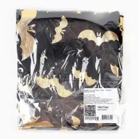 Скатерть на хеллоуин &laquo;Летучие мыши&raquo;, золото, 200 х 140