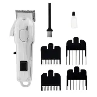 Машинка для стрижки LTRI-22, серебристая, 2.5 Вт, 1,5/3/4,5/6 мм, масло, кисточка, USB