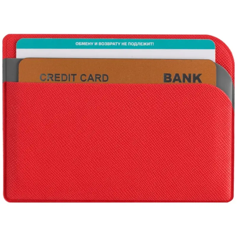 Чехол для карточек Dual, красный