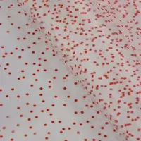 Пленка прозрачная с рисунком &laquo;Крупинки&raquo; Красный 0.7&times;8.2&plusmn;5%м