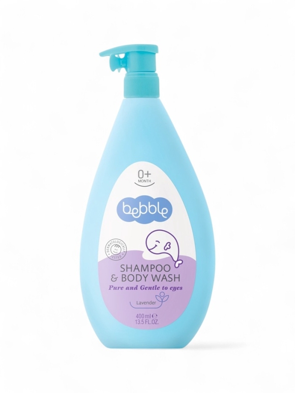 Шампунь для волос и тела детский Bebble с экстрактом лаванды, 400 мл