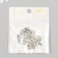 Декор металл для творчества "Корона императора" набор 5 шт 2,5х2,5 см