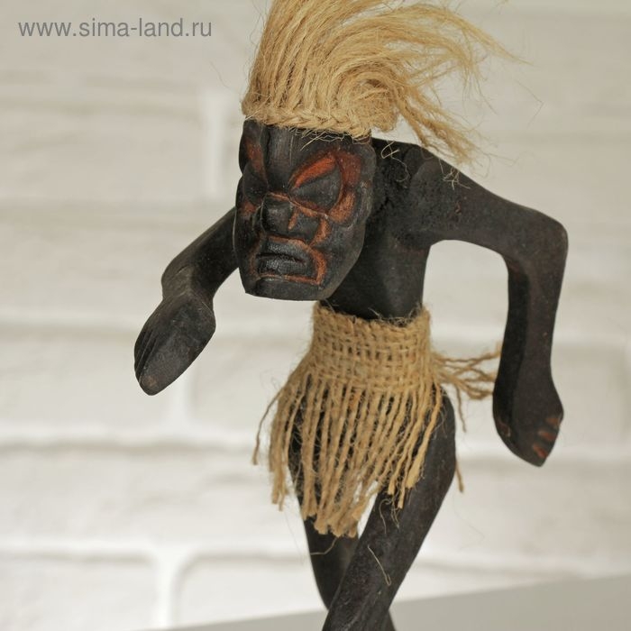 Сувенир &laquo;Абориген-футболист&raquo;, 8&times;12&times;21 см, дерево