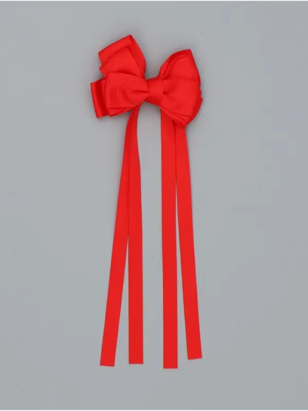 Бант для волос на заколке с лентами, цвет красный, Винкс