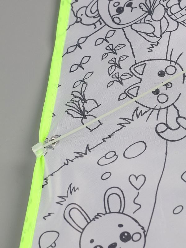 Funny toys Воздушный змей - раскраска, зверятки, 80 см