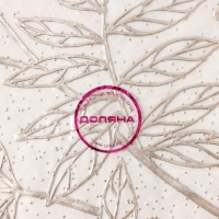 Салфетки сервировочные на стол Доляна &laquo;Ботаника&raquo;, 2 шт, d=38 см, цвет бежевый