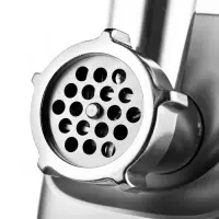 Мясорубка BRAYER 1608BR, электрическая, 2000 Вт, реверс, 3 диска, 4 насадки, 2 кг/мин