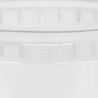 Ведро с ручкой одноразовое, пластик, 1 л, пищевое, прозрачное