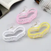 Крабик для волос &laquo;Хелен колор&raquo;, сердце, 9 см, МИКС