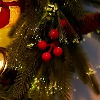 Венок фиброоптический &laquo;Новогодний&raquo;, d=50 см, 8 режимов