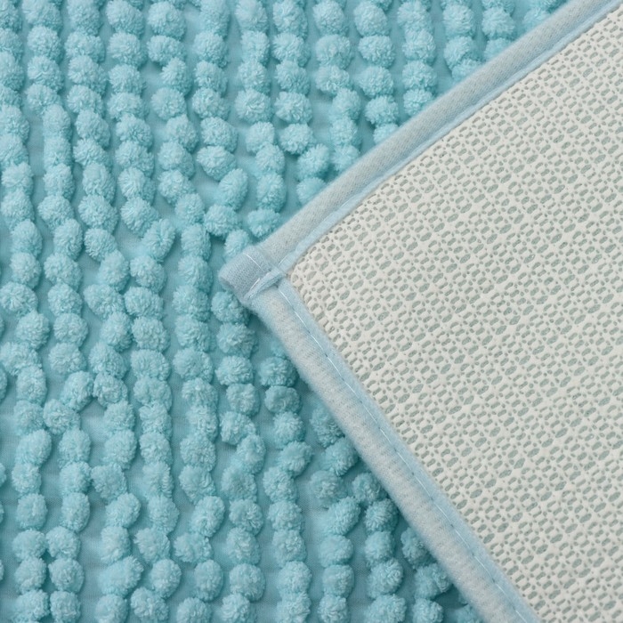 Коврик для дома Доляна &laquo;Букли&raquo;, 40&times;60 см, цвет голубой