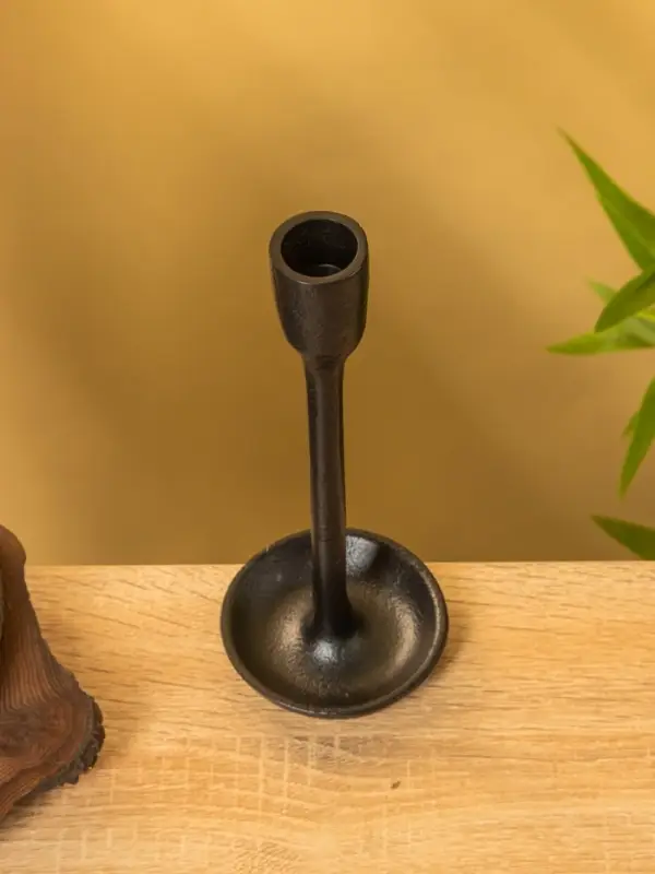 Подсвечник &laquo;Полночь&raquo;, 8&times;8&times;20 см, алюминий