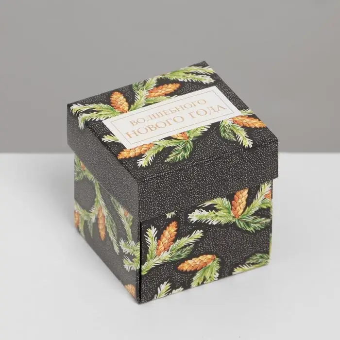 Бонбоньерка новогодняя &laquo;Шишки&raquo;, 6,5 х 6,5 х 6,5 см, Новый год