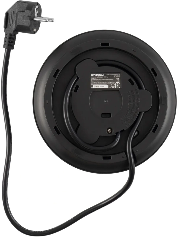 Чайник HYK-S2042 0.6л. 1000Вт черный (металл)