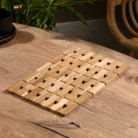 Коврик из тикового дерева, 30х20х0,7 см