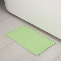 Тряпка для пола Raccoon, 250 г/м&sup2;, 50&times;30 см, микрофибра, с оверлоком, 1 шт, цвет зеленый