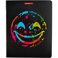 Тетрадь 48 листов, в клетку &laquo;Смайлы&raquo;, мелованный картон, МИКС