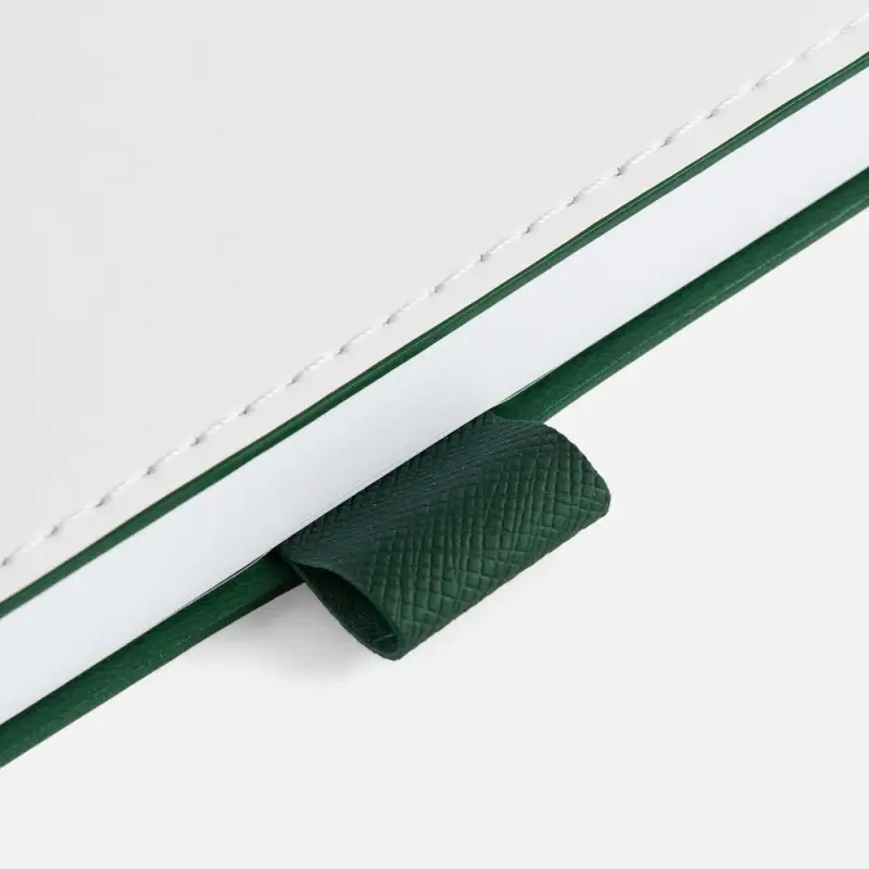 Ежедневник White Shall, недатированный, бело-зеленый