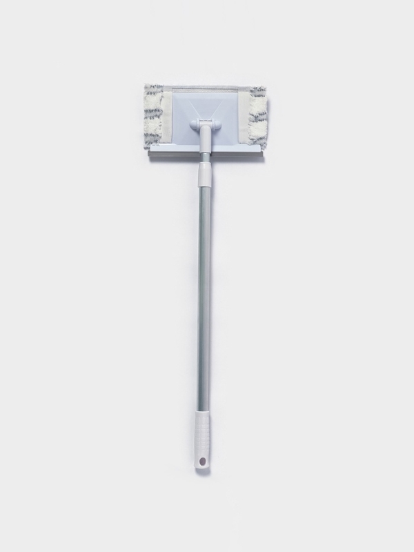 Щётка для окон Raccoon, телескопическая алюминиевая ручка 59(103) см, водосгон 20,5 см, насадка из микрофибры 20,5&times;12 см