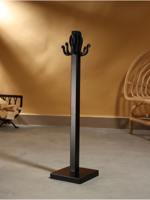 Каминный набор "Жар" сталь, кожа, 4 предмета, 15х15х61 см