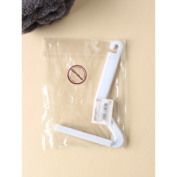 Скребок для чистки одежды, ковров, мебели, двусторонний Доляна, металл+пластик, 10,8&times;16,5 см